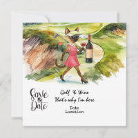 Golf Wine Tasting Event Invitation