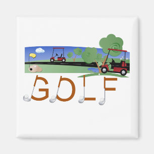 Golf With Golf Carts Tshirts and Gifts Magnet