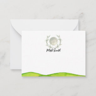 Golf with Name for golfer  Card