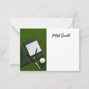 Golf with Name for golfer Card