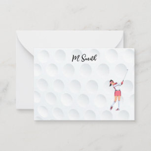 Golf with Name for golfer  Note Card