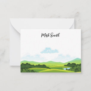 Golf with Name for golfer  Note Card
