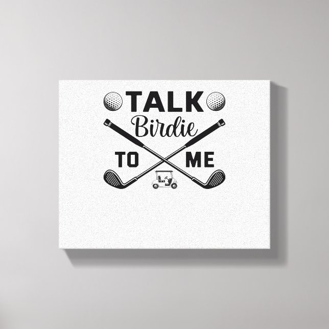 Golf Wives Social Club Floral Canvas Print (Front)