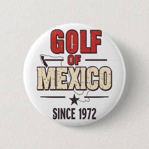 Golf Wives Social Club Flowers 2 Inch Round Button