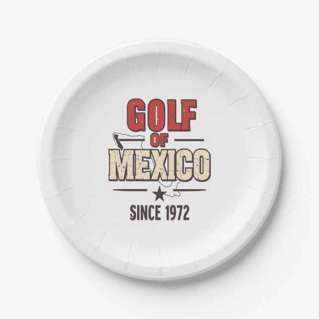 Golf Wives Social Club Flowers Paper Plate (Front)