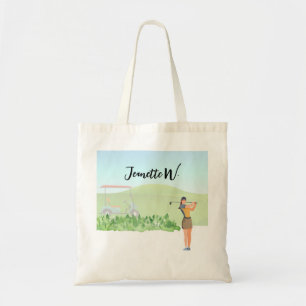 Golf Women golfer  stylish weekend bag or beach 