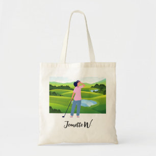 Golf Women golfer  Tote Bag