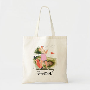 Golf Women golfer  Tote Bag