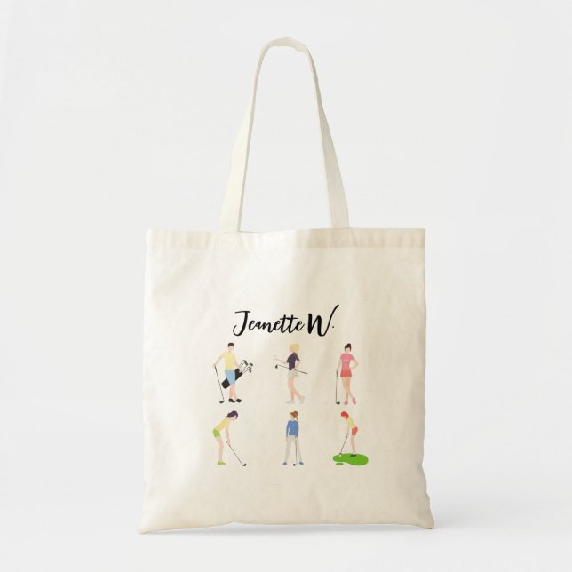 Golf Women golfer  Tote Bag (Front)