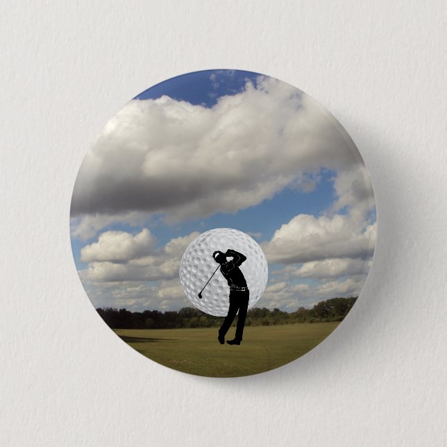 Golf World 2 Inch Round Button (Front)