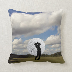 Golf World Throw Pillow