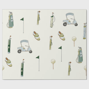 Golf wrapping paper
