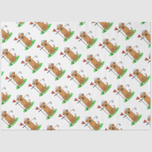 Golf Yellow Labrador Retriever (yel 5) Dog - Cute Tissue Paper