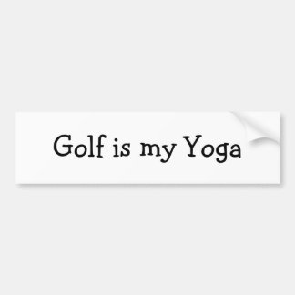 Golf Yoga Bumper 1 Sticker