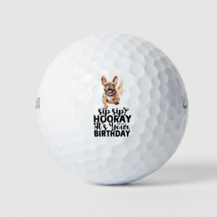 Golf your Birthday Celebration with French Bulldog Golf Balls