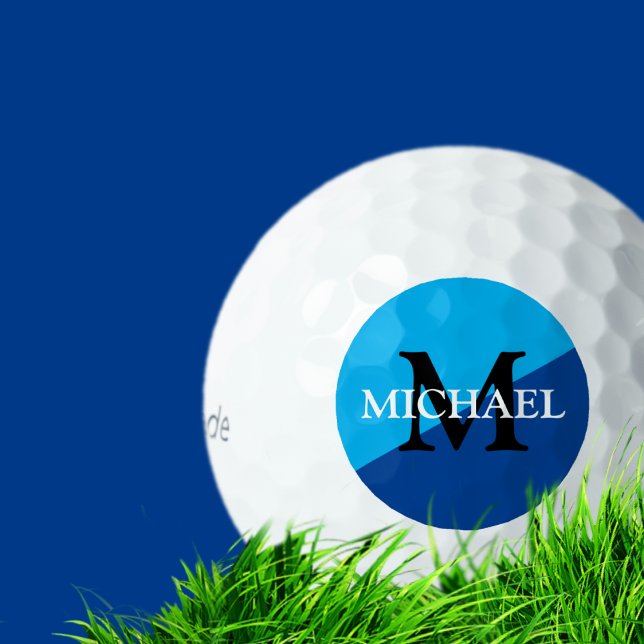 golfball with custom M initial & name Golf Balls (Creator Uploaded)