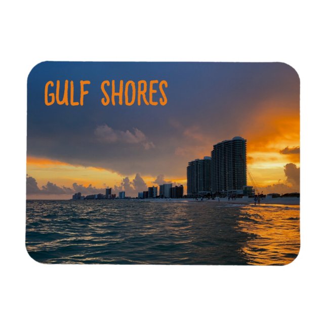 Golfe Shores Beach Magnet (Horizontal)