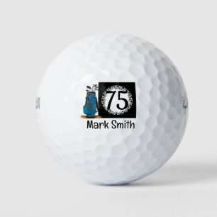 Golfer 75th Birthday  Golf Balls