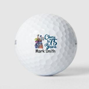 Golfer 75th Birthday  Golf Balls