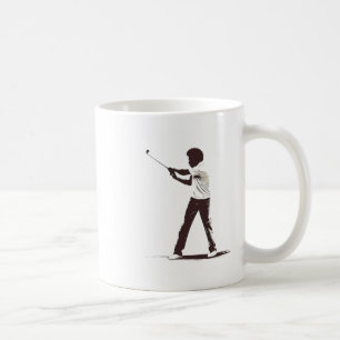Golfer Afro Man Golf Player African American Golfi Coffee Mug