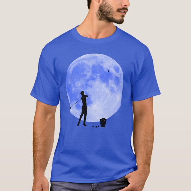 Golfer and a Blue Moon Inspirational Shoot for The T-Shirt (Front)