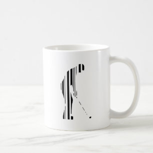 GOLFER BAR CODE Golf Golfing Sports Pattern Design Coffee Mug