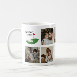 Golfer Best Dad By Par Golf Pun 7 Photo Coffee Mug