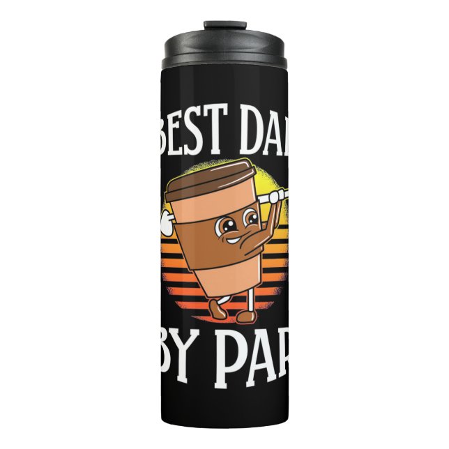 Golfer Best Dad By Par Thermal Tumbler (Front)