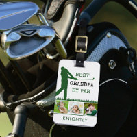 Golfer BEST GRANDPA BY PAR 3 Photo Personalized