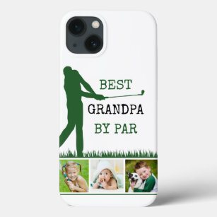 Golfer BEST GRANDPA BY PAR 3 Photos iPhone 13 Case