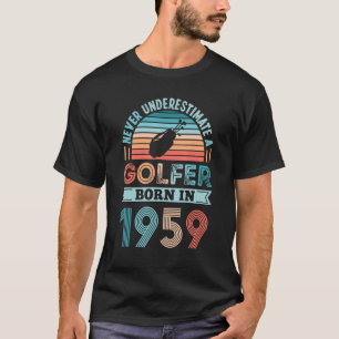 Golfer born in 1959 70th Birthday Golf Dad T-Shirt
