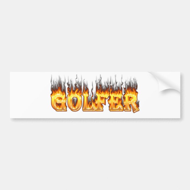 golfer bumper sticker (Front)