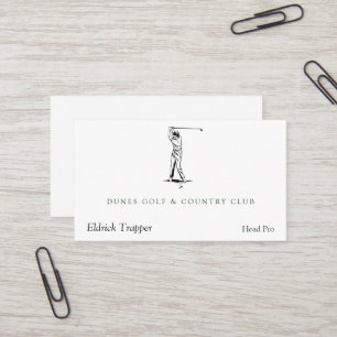 Golfer Business Card