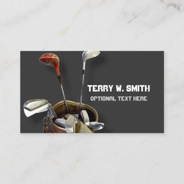Golfer Business Card (Front)
