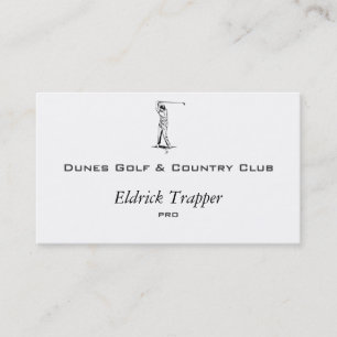 Golfer Business Card