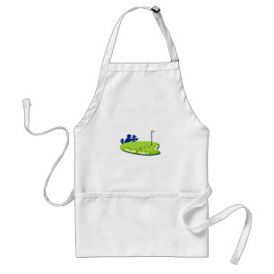 Golfer Caddie Golf Course Retro Standard Apron
