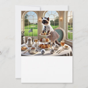 Golfer Cat tournament Invitation