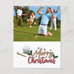 Golfer Create you own Christmas Card 