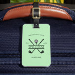 Golfer Cross Club  Luggage Tag<br><div class="desc">Create your own Golfer Cross Club Luggage Tag perfect for golf bags as well! Personalize this design with your own text. You can further customize this design by selecting the "Edit Details" button if desired.</div>