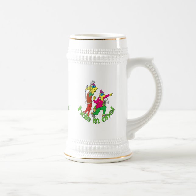 Golfer getting a Hole in one Beer Stein (Right)