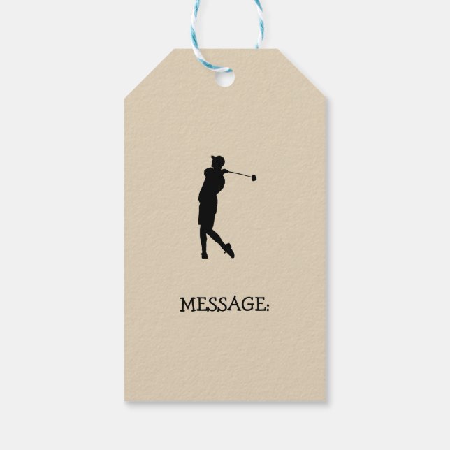 Golfer Gift Tags (Back)