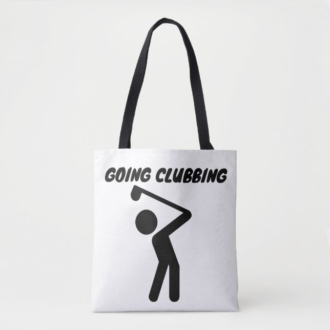 GOLFER GIRL GOLF TOTE  (Front)