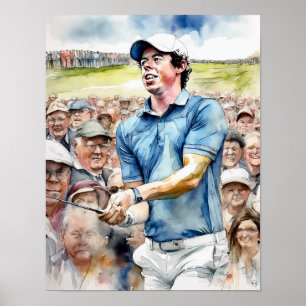 Golfer - Golf Art Print 