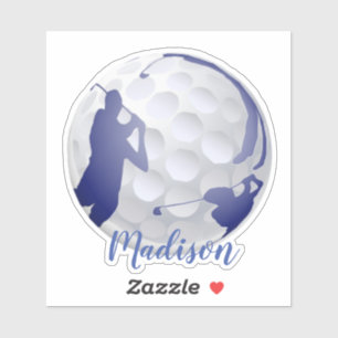 Golfer Golf Ball Golfing Sport Custom Name