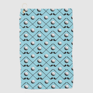 Golfer Golf Ball Pattern  Golf Towel