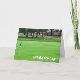 Golfer Golf Fun Birthday Card