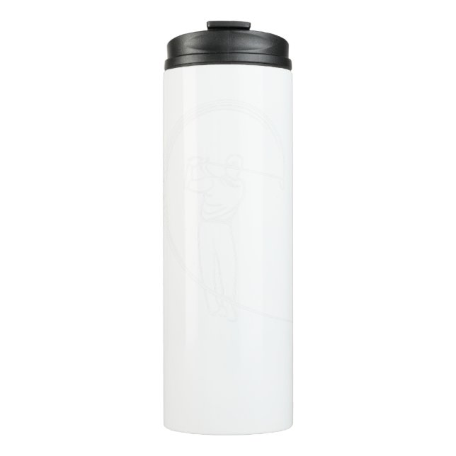Golfer Golf Golfing Golf Course Golf Swing Gift Thermal Tumbler (Front)