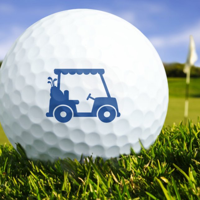 Golfer Golf Player Cart Classic Blue Sports Cool Balls (Golfer Golf Player Cart Classic Blue Sports Cool Golf Balls)