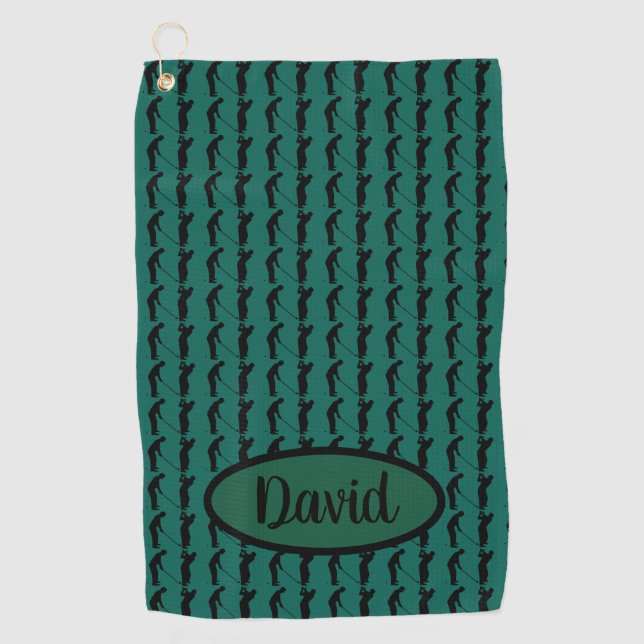 Golfer Golf Towel (Front)