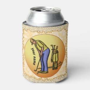 Golfer Grandpa can cooler